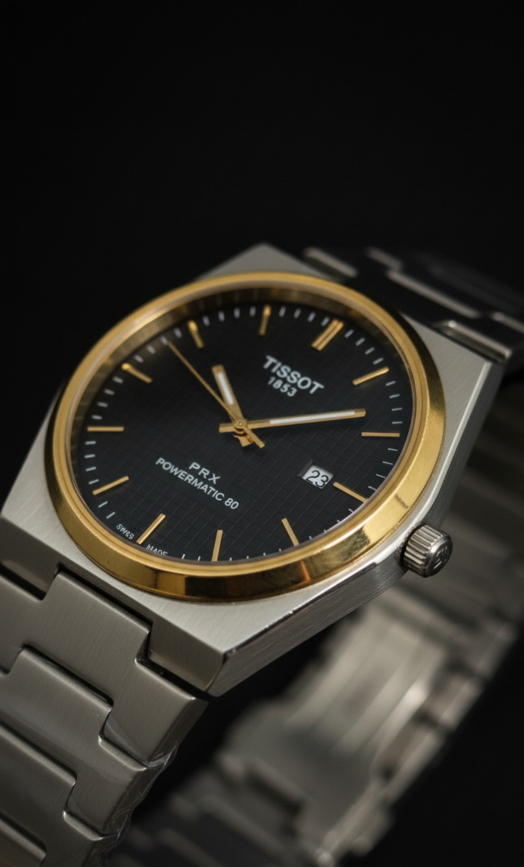 Tissot PRX "Night & Gold"