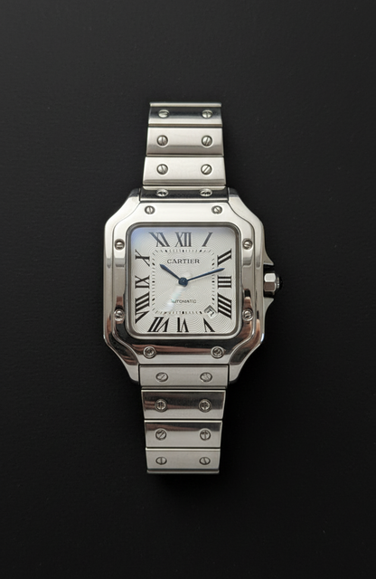 The Cartier Santos All-Steel